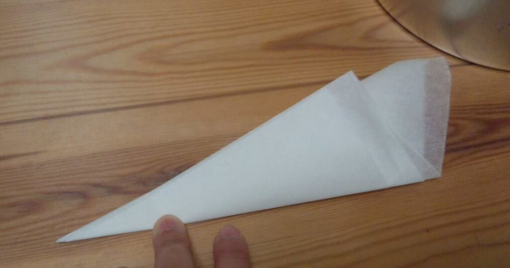 簡単ケーキ丸形型紙の作り方